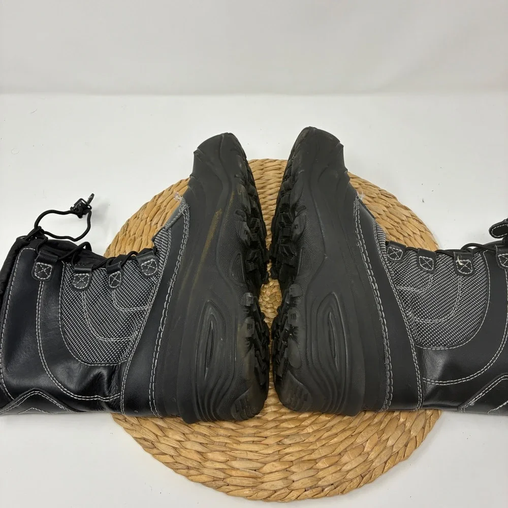 The North Face Women's Size 5 Black‎ Leather Winter Snow Boots Insulated
